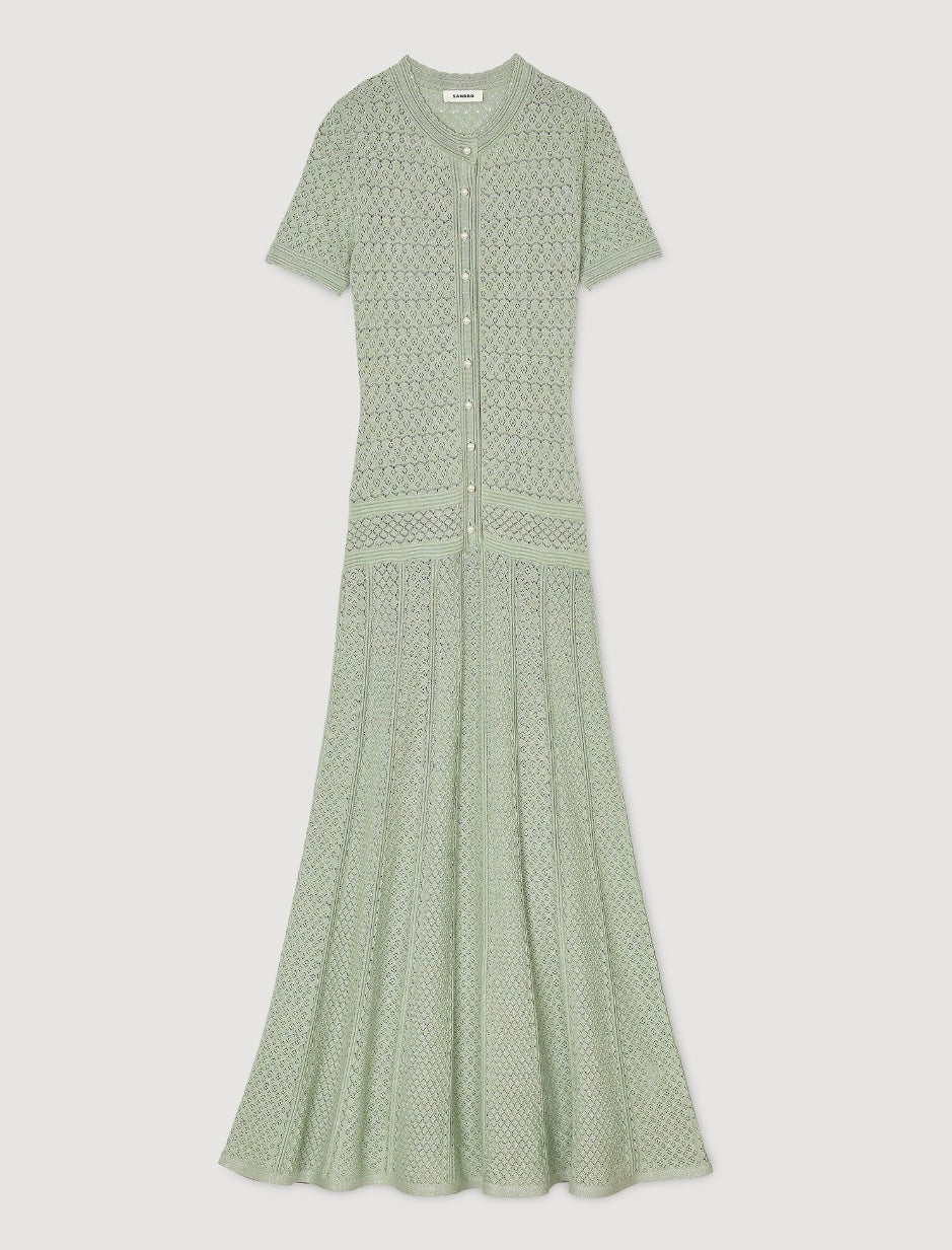 Robe longue en maille