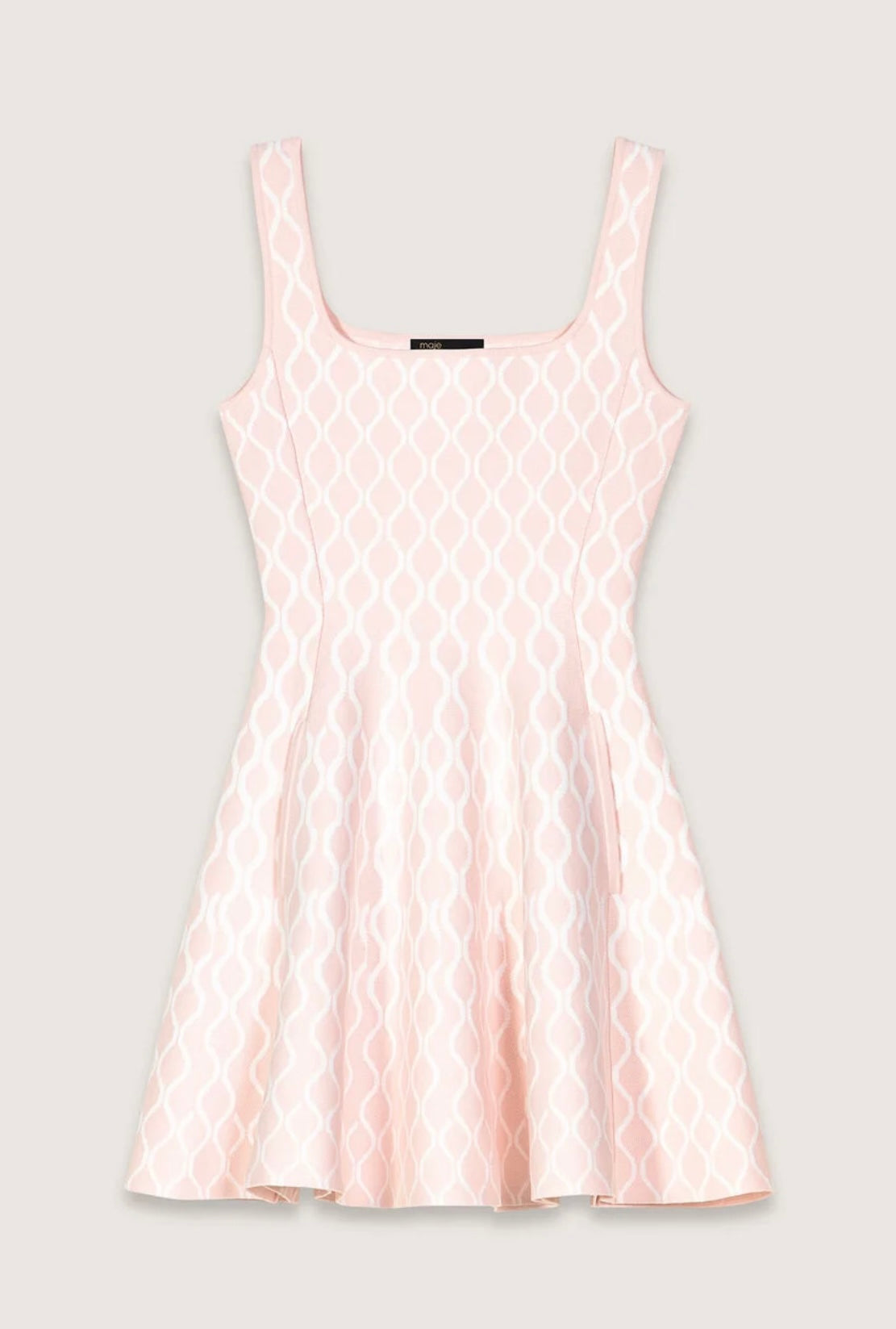 Robe courte en maille Jacquard