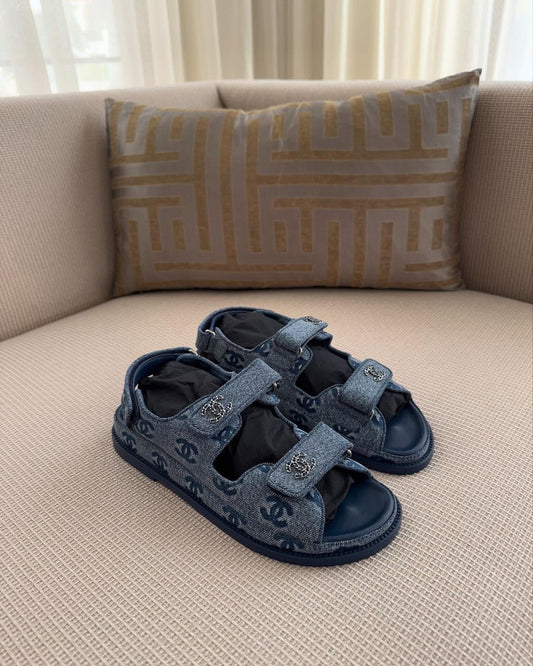 Sandales Dad en jeans